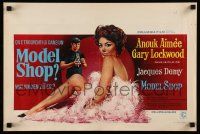4b276 MODEL SHOP Belgian '69 Jacques Demy, Gary Lockwood, super sexy Anouk Aimee!