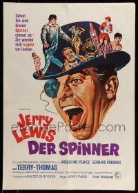 4b544 DON'T RAISE THE BRIDGE, LOWER THE RIVER German '68 wacky art of Jerry Lewis in London!