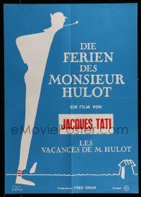 4b592 MR. HULOT'S HOLIDAY Swiss R70s Tati, Les vacances de Monsieur Hulot, art d'apres Etaix!