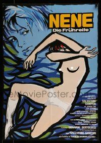 4b593 NENE German '77 Slavatore Samperi directed sexploitation, art of semi-nude girl!