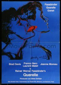 4b605 QUERELLE German '82 Rainer Werner Fassbinder, homosexual romance, art by Andy Warhol!