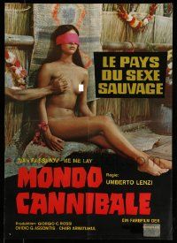 4b610 SACRIFICE German '73 Umberto Lenzi directed cannibalism horror, nude native groped!