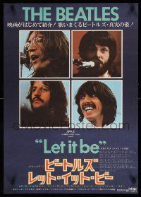 4b887 LET IT BE Japanese '70 Beatles, John Lennon, Paul McCartney, Ringo Starr, George Harrison!