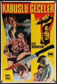 4b390 STRAIGHT ON TILL MORNING Turkish '72 Rita Tushingham, English Hammer horror!