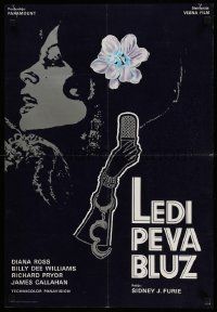 4b675 LADY SINGS THE BLUES Yugoslavian 19x27 '72 Diana Ross as Billie Holiday!