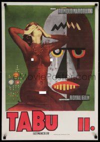 4b685 MACABRO Yugoslavian 20x28 '66 wild horror documentary, see the forbidden world in the raw!
