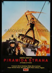 4b722 YOUNG SHERLOCK HOLMES Yugoslavian 19x27 '85 Steven Spielberg, Nicholas Rowe, Pyramid of Fear