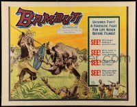 4c027 BAMBUTI 1/2sh '59 untamed Africa, a fantastic fight for life never before filmed!