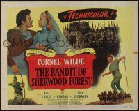 4c028 BANDIT OF SHERWOOD FOREST 1/2sh '45 image of Cornel Wilde wearing tights!