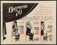 4c049 BOCCACCIO '70 1/2sh '62 sexy Loren, Ekberg & Schneider, plus Fellini, De Sica & Visconti!