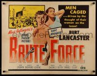 4c059 BRUTE FORCE 1/2sh R56 art of tough Burt Lancaster & sexy Yvonne DeCarlo!