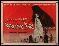 4c061 BURN WITCH BURN 1/2sh '62 undead demons of Hell arise to terrorize the world!