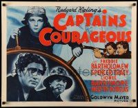 4c066 CAPTAINS COURAGEOUS 1/2sh R62 Spencer Tracy, Freddie Bartholomew, Lionel Barrymore