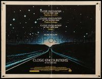 4c080 CLOSE ENCOUNTERS OF THE THIRD KIND 1/2sh '77 Steven Spielberg sci-fi classic!