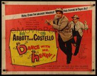 4c094 DANCE WITH ME HENRY 1/2sh '56 Bud Abbott & Lou Costello in a crazy mixed up comedy carnival!