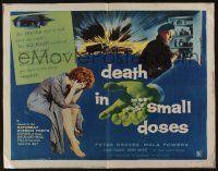 4c106 DEATH IN SMALL DOSES style A 1/2sh '57 guys & dolls who get their kicks from thrill pills!