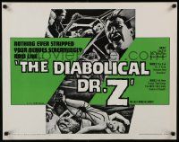 4c119 DIABOLICAL DR Z 1/2sh '66 director Jess Franco strips your nerves screamingly raw!