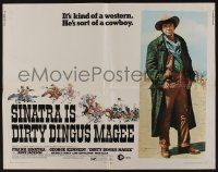 4c124 DIRTY DINGUS MAGEE 1/2sh '70 full-length image of Frank Sinatra as dirty cowboy!