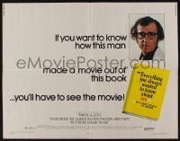 4c154 EVERYTHING YOU ALWAYS WANTED TO KNOW ABOUT SEX style A 1/2sh '72 Woody Allen directed!