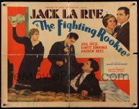 4c166 FIGHTING ROOKIE 1/2sh '34 Jack La Rue in a dynamic whirling drama of love & duty!