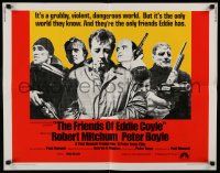 4c183 FRIENDS OF EDDIE COYLE int'l 1/2sh '73 Robert Mitchum lives in a violent, dangerous world!