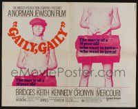 4c191 GAILY, GAILY 1/2sh '70 Beau Bridges wearing nothing but a hat and holding a briefcase!