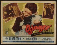 4c198 GINGER 1/2sh '47 Frank Albertson & Barbara Reed in the story of a dog!