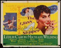 4c206 GLASS SLIPPER style B 1/2sh '55 great images and art of dancers & pretty Leslie Caron!