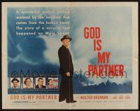 4c207 GOD IS MY PARTNER 1/2sh '57 Walter Brennan, a story of love unlike any you've seen!