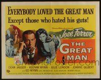 4c217 GREAT MAN style A 1/2sh '57 Jose Ferrer exposes a great fake, with help from Julie London!