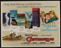 4c286 IN SEARCH OF THE CASTAWAYS 1/2sh '62 Jules Verne, Hayley Mills in an avalanche of adventure!