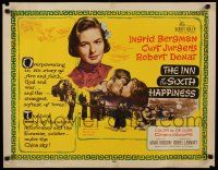 4c288 INN OF THE SIXTH HAPPINESS 1/2sh '59 Mark Robson directed, pretty Ingrid Bergman!