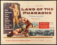 4c311 LAND OF THE PHARAOHS style A 1/2sh '55 sexy Egyptian Joan Collins, Howard Hawks!