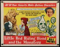 4c317 LITTLE RED RIDING HOOD & THE MONSTERS 1/2sh '64 Tom thumb and Little Red Riding Hood