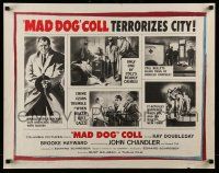 4c329 MAD DOG COLL 1/2sh '61 gangster maniac with machine gun John Chandler terrorizes city!