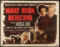 4c335 MARY RYAN, DETECTIVE 1/2sh '50 Gangland falls for Marsha Hunt, the cop in skirts!