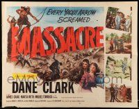 4c337 MASSACRE 1/2sh '56 Dane Clark, Native Americans, a woman's revenge, a man's greed!