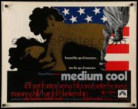 4c338 MEDIUM COOL 1/2sh '69 Haskell Wexler's X-rated 1960s counter-culture classic!