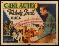 4c340 MELODY TRAIL 1/2sh '35 great cowboy western images of Gene Autry and Buck the Wonder Dog!