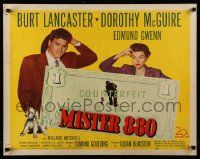 4c345 MISTER 880 1/2sh '50 Burt Lancaster, Dorothy McGuire & counterfeit money!