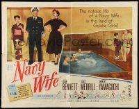 4c355 NAVY WIFE style B 1/2sh '56 Joan Bennett is a Navy Wife in the land of Geisha Girls!