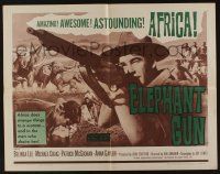 4c361 NOR THE MOON BY NIGHT 1/2sh '59 Belinda Lee & Michael Craig in Africa, Elephant Gun!