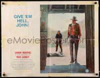 4c404 RIO LOBO 1/2sh '71 Howard Hawks, Give 'em Hell, John Wayne, great cowboy image!