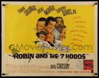 4c408 ROBIN & THE 7 HOODS 1/2sh '64 Frank Sinatra, Dean Martin, Sammy Davis Jr, Crosby, Rat Pack