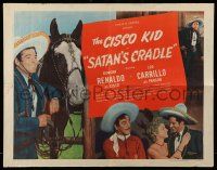 4c413 SATAN'S CRADLE style A 1/2sh '49 Duncan Renaldo as the Cisco Kid & sexy Ann Savage!