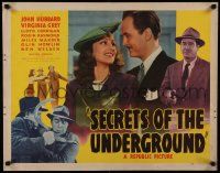 4c424 SECRETS OF THE UNDERGROUND 1/2sh '43 Nazi spies in the U.S. turn people into mannequins!