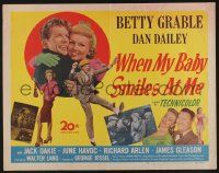 4c484 WHEN MY BABY SMILES AT ME 1/2sh '48 image of sexy Betty Grable & Dan Dailey!