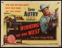 4c490 WINNING OF THE WEST 1/2sh '52 Gene Autry, ace of the West sets the pace of the year!