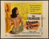 4c493 WOMAN OF ROME 1/2sh '56 love was sexy Gina Lollobrigida's profession but men were her career