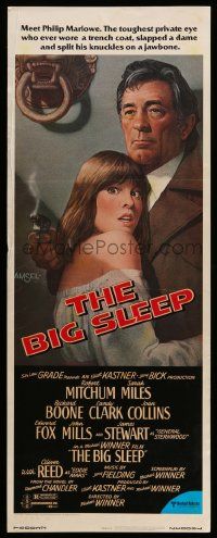 4c550 BIG SLEEP insert '78 art of Robert Mitchum & sexy Candy Clark by Richard Amsel!